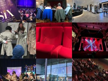 Collage of images of theatres