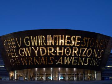 Image of Wales Millennium Centre outside